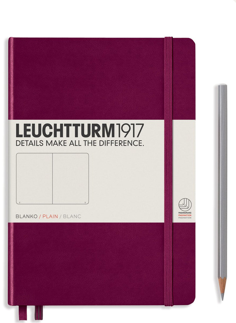 Leuchtturm1917 Notebook Medium (A5), Blank - Port Red