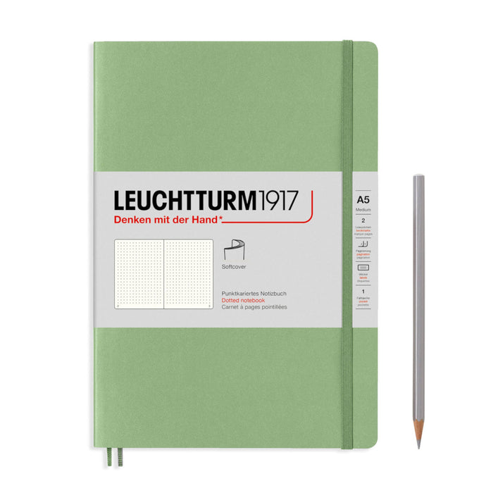 Leuchtturm1917 Softcover (A5) Notebook - Sage Dotted