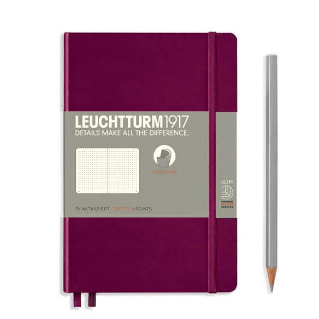Leuchtturm1917 Paperback Softcover (B6+) Notebook - Port Red Dotted
