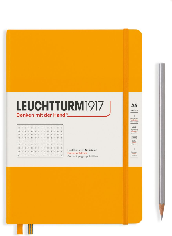 Leuchtturm1917 Notebook Medium (A5), Dotted - Rising Sun