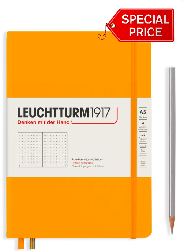 Leuchtturm1917 Notebook Medium (A5), Dotted - Rising Sun