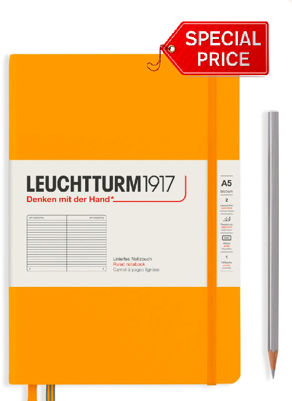 Leuchtturm1917 Notebook Hardcover (A5), Ruled - Rising Sun