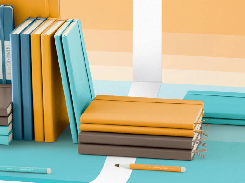 Leuchtturm1917 Notebook Softcover (A5), Ruled - Stone Blue