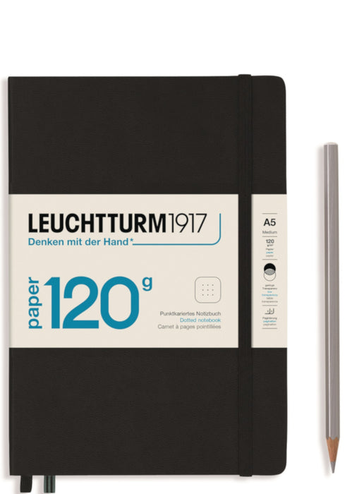 Leuchtturm1917 120gsm Edition Notebook - (A5) Dotted, Black