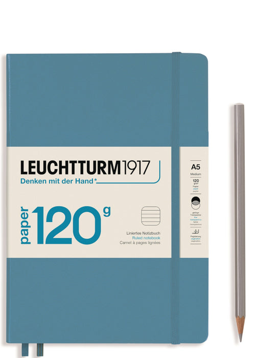 Leuchtturm1917 120gsm Edition Notebook - (A5) Lined, Nordic Blue