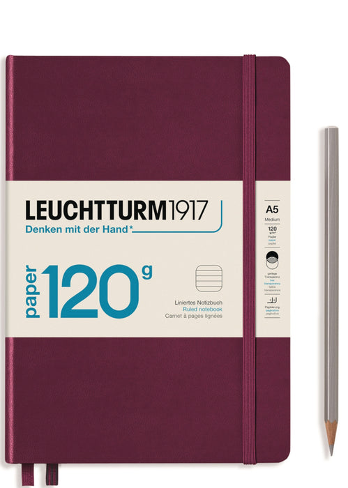 Leuchtturm1917 120gsm Edition Notebook - (A5) Lined, Port Red