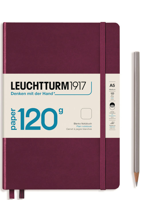 Leuchtturm1917 120gsm Edition Notebook - (A5) Plain, Port Red