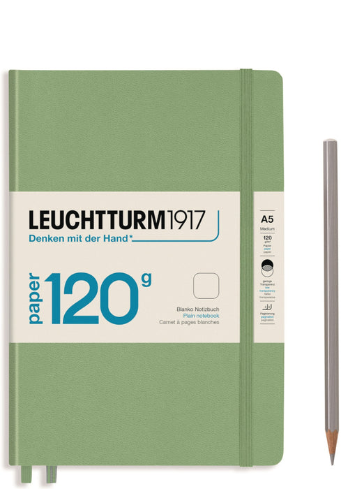Leuchtturm1917 120gsm Edition Notebook - (A5) Plain, Sage