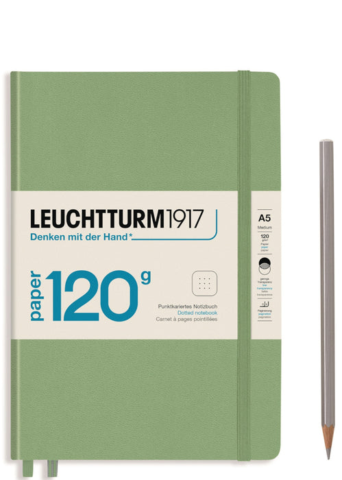 Leuchtturm1917 120gsm Edition Notebook - (A5) Dotted, Sage
