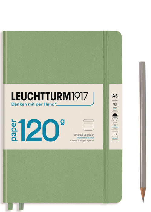 Leuchtturm1917 120gsm Edition Notebook - (A5) Lined, Sage