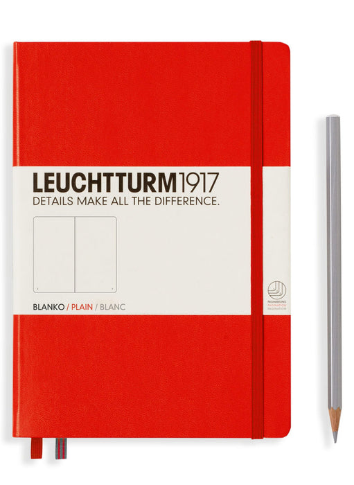 Leuchtturm1917 Medium (A5) Notebook - Red Plain