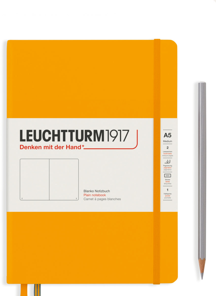 Leuchtturm1917 Notebook Medium (A5), Blank - Rising Sun — Pulp Addiction