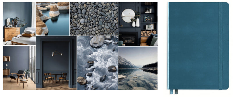 Leuchtturm1917 Notebook Medium (A5), Dotted - Stone Blue