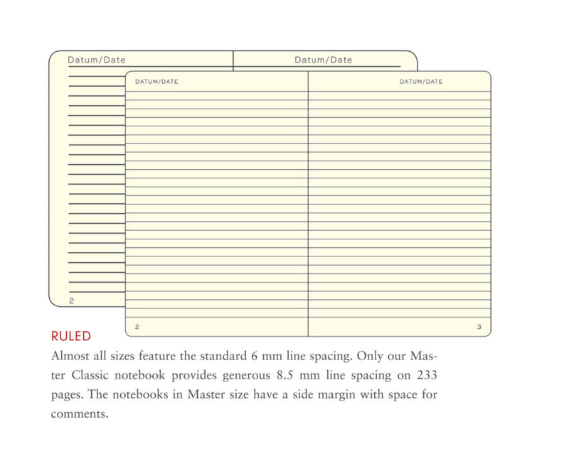 Leuchtturm1917 Notebook Composition Softcover (B5), Ruled - Black