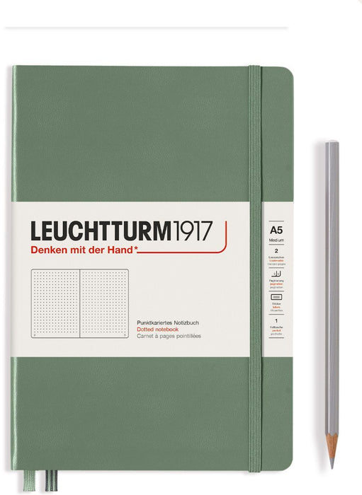 Leuchtturm Hardcover (A5) - Olive Dotted