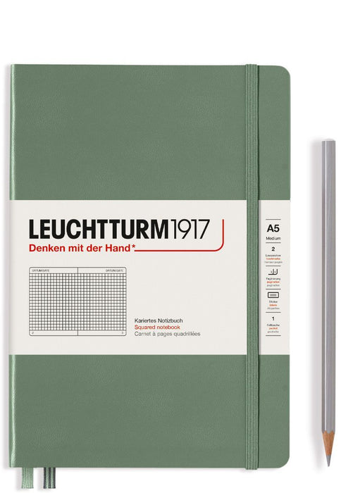 Leuchtturm1917 Hardcover (A5) - Olive Square Graphed