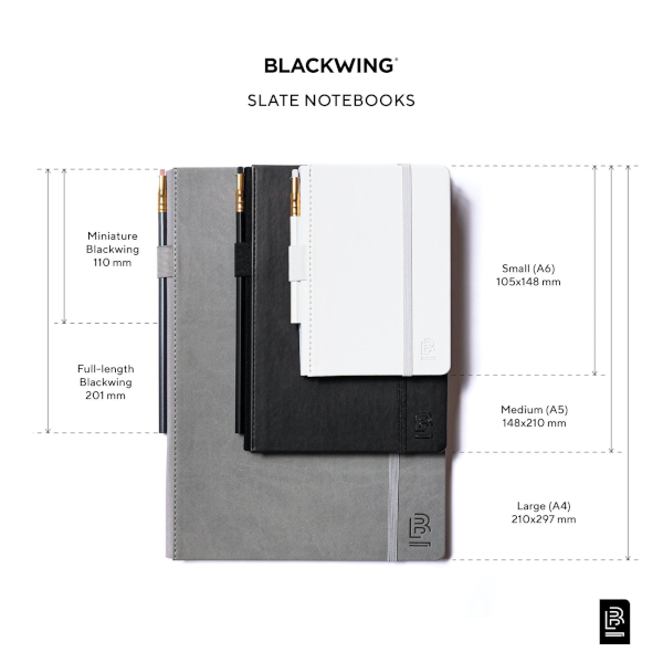 Blackwing Slate Notebook Medium - Grey - Blank