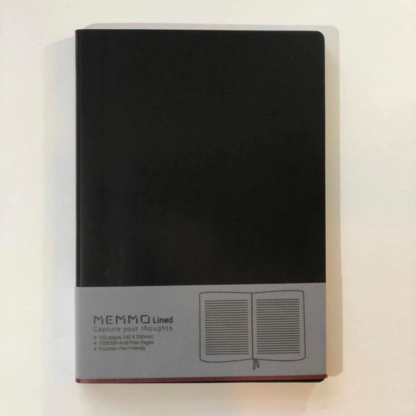 MEMMO Notebook - Black - A5 - Lined