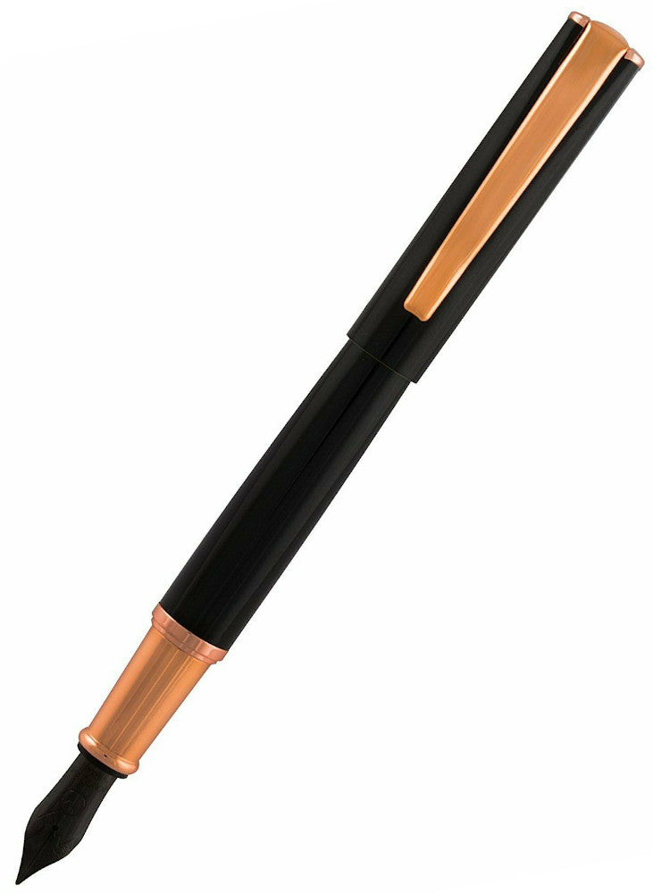 Monteverde Impressa Fountain - Black Rose Gold Medium