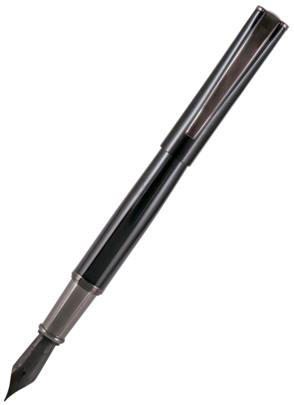 Monteverde Impressa Fountain - Black Gun Metal - EF