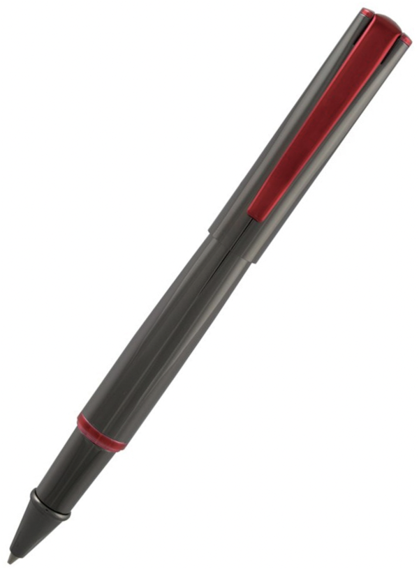 Monteverde Impressa Rollerball - Gun Metal Red Trim