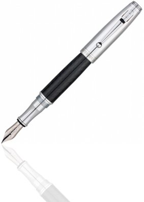 Monteverde Invincia Chrome Fountain Pen - F