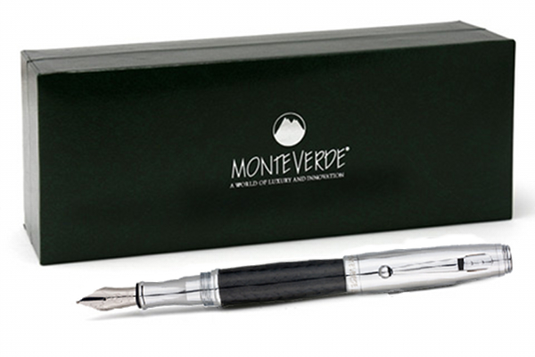 Monteverde Invincia Chrome Fountain Pen - F