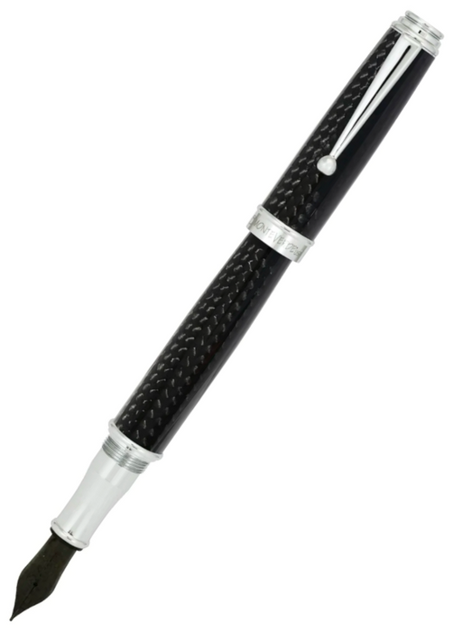 Monteverde Invincia Deluxe Fountain Pen - Chrome  - Fine