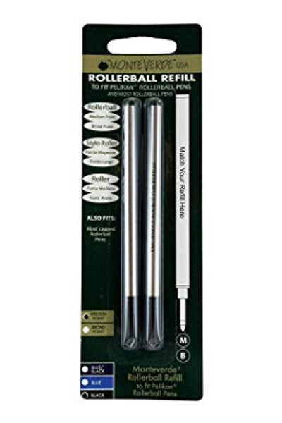 Monteverde K232BK Pelikan Medium Black Ceramic Rollerball Refills