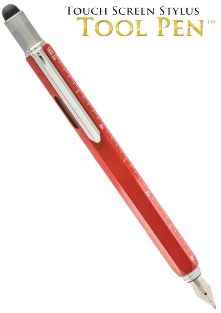Monteverde Touch Screen Stylus Tool Fountain Pen - Red