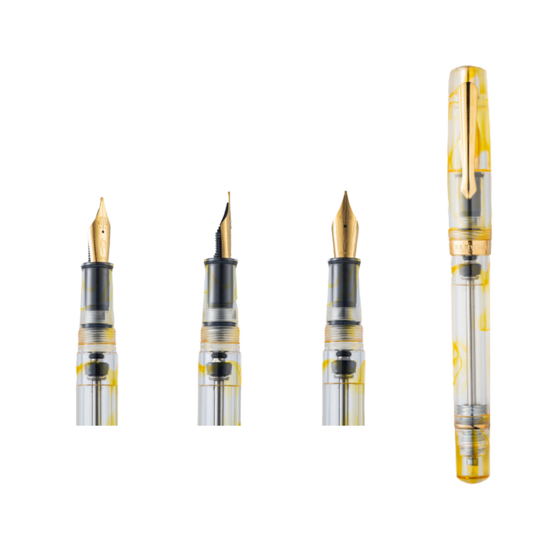 Nahvalur Original Plus Fountain Pen - Gold Ocellatus
