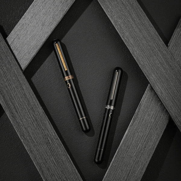 Nahvalur Nautilus Fountain Pen Cephalapod - Black - Broad