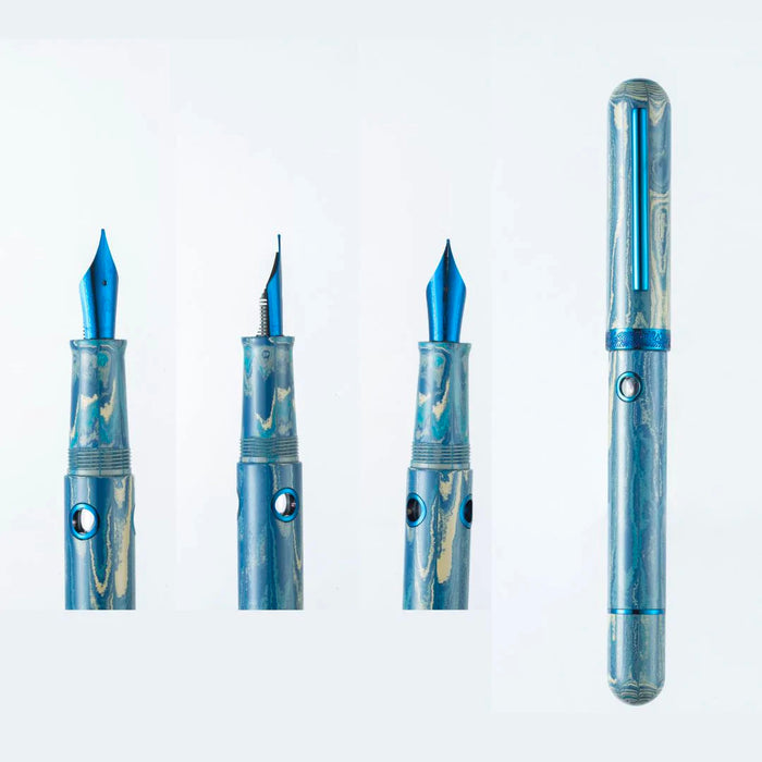 Nahvalur Nautilus Fountain Pen - Limited Edition Caldera Sea