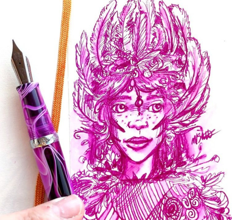 Nahvalur Fountain Pen - Original Hippocampus Purple