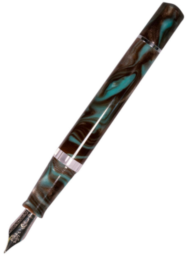 Nahvalur Fountain Pen Schuylkill - Chromis Teal - Broad