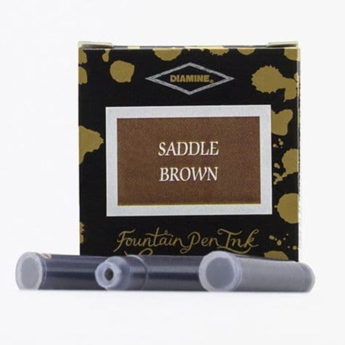 Diamine Ink Cartridges - Saddle Brown