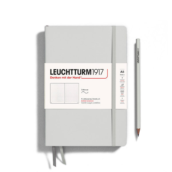 Leuchtturm1917 Notebook Softcover (A5), Dotted, Light Grey