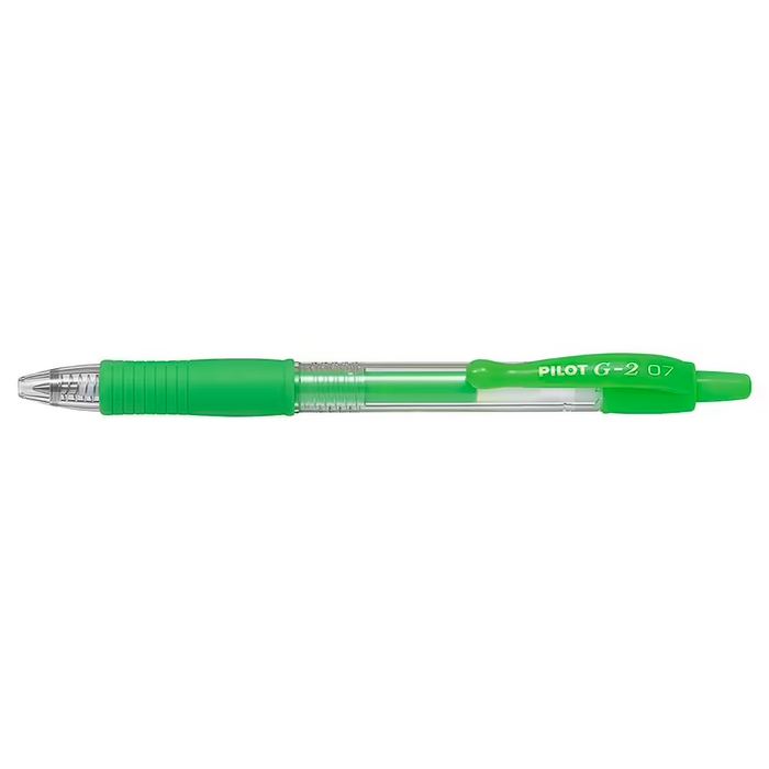 *NEW* Pilot G-2 Gel Rollerball Pen - Fine 0.7mm, Neon Green 12 Pack