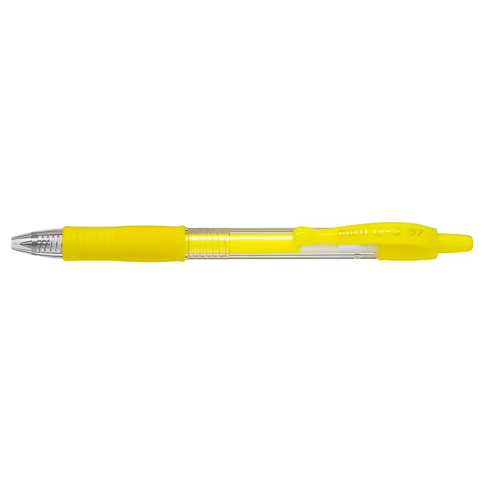 Pilot G-2 Gel Rollerball Pen - Fine 0.7mm, Neon Yellow