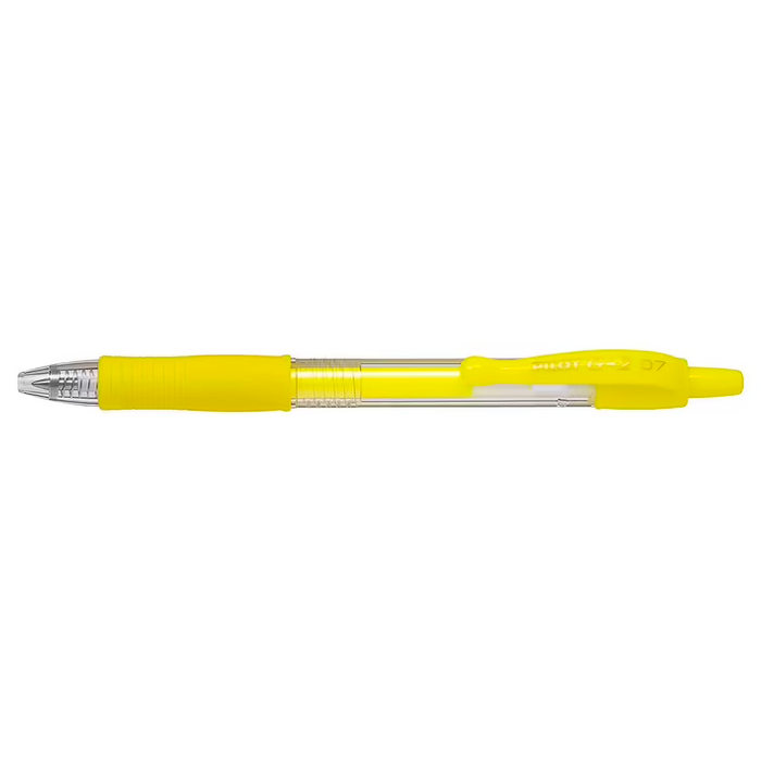 Pilot G-2 Gel Rollerball Pen - Fine 0.7mm, Neon Yellow