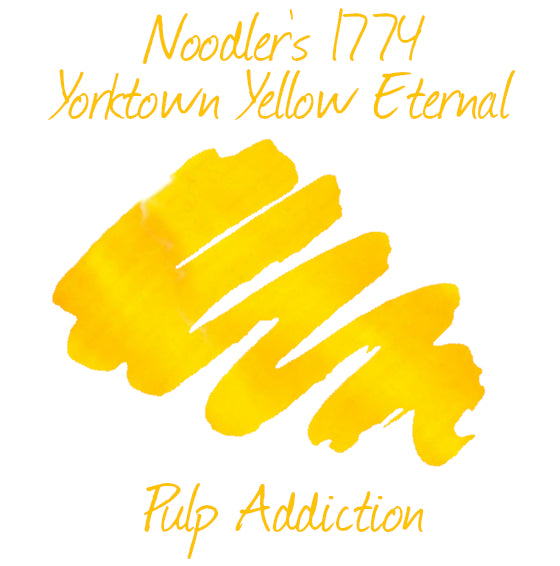 Noodler's 1774 Yorktown Yellow Eternal Safety Ink