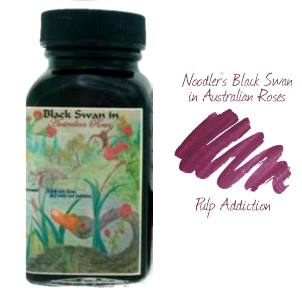 Noodler's Black Swan in Australian Roses Ink