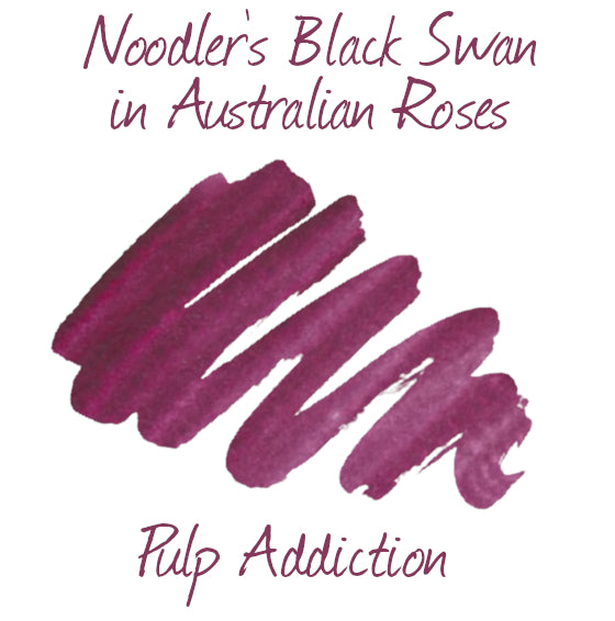 Noodler's Black Swan in Australian Roses Ink