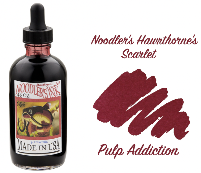 Noodler's Hawthorne's Scarlet Ink - Large Bottle 133ml