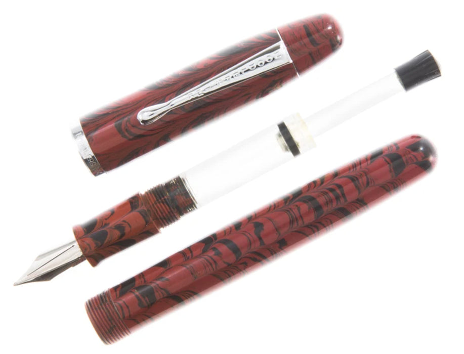 Noodler's Neponset Ebonite Flex Fountain Pen - Red Rebellion