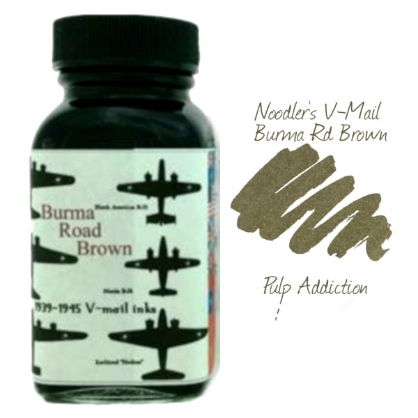 Noodler's V-Mail Burma Road Brown Ink - 88ml