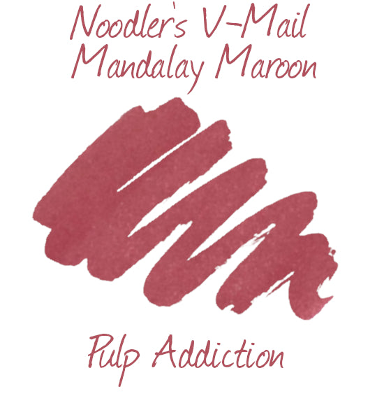 Noodler's V-Mail Mandalay Maroon Ink - 88ml