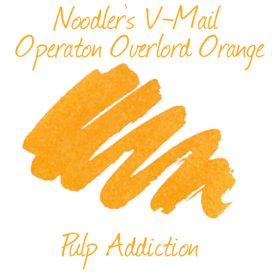 Noodler's V-Mail Operation Overlord Orange Ink