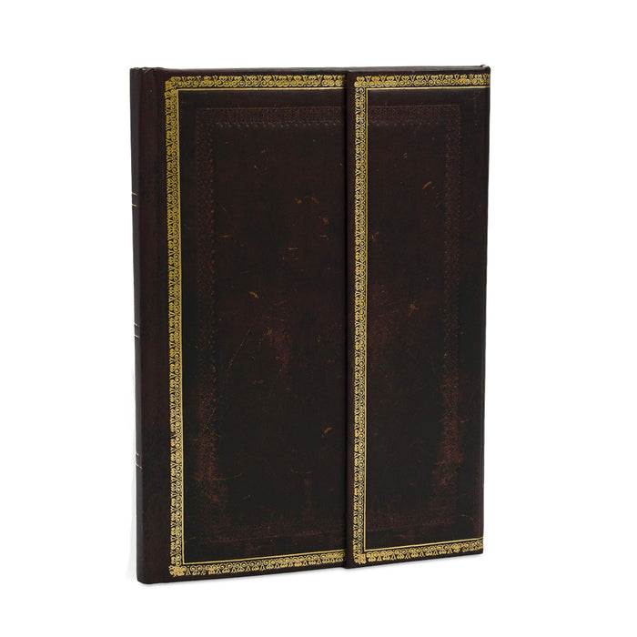 Paperblanks Old Leather Black Moroccan Midi Unlined