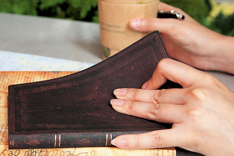 Paperblanks Flexi Black Moroccan Bold Mini Lined Journal, 176pages